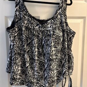 Swims Monochrome Leaf Print Women's Blouse